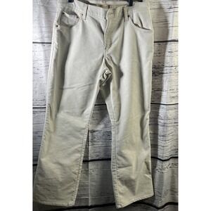Levis Classic Relaxed Bootcut  550 Corduroy Jeans Biege Size 12